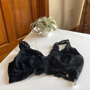 Black Maternity Lace Bralette Pip & Vine by Rosie Pope Size XXL